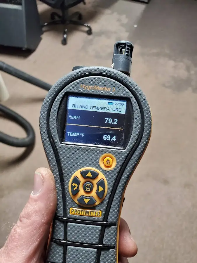 Moisture meter humidity assessment for Fire & Smoke Damage Restoration in Stonegate